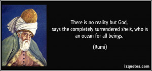 There is no reality but God, says the completely surrendered sheik ...