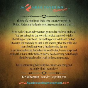 Source: K.P. Yohannan - Head Coverings (Believers Church Publications ...