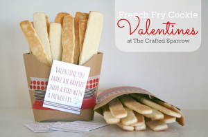 French Fry Cookie Valentines