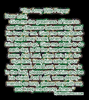 Army Wife Prayer