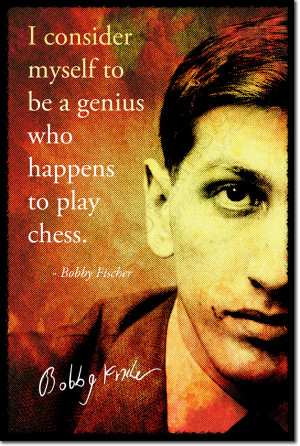 ... BOBBY FISCHER SIGNED ART PHOTO PRINT AUTOGRAPH POSTER GIFT CHESS QUOTE