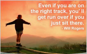 Home > Quotes > Quote on Sitting idle by Will Rogers