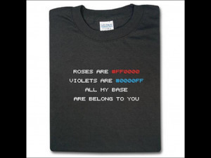 Geek Love Poem T-shirt