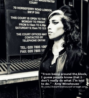 Amy Winehouse Quote
