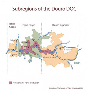 Douro Portugal Wine Map