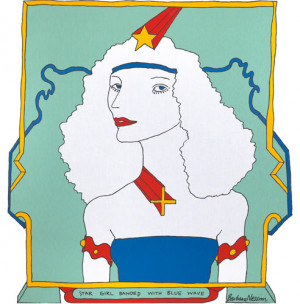 detail from Star Girl Banded with Blue Wave by Barbara Nessim, 1966 ...