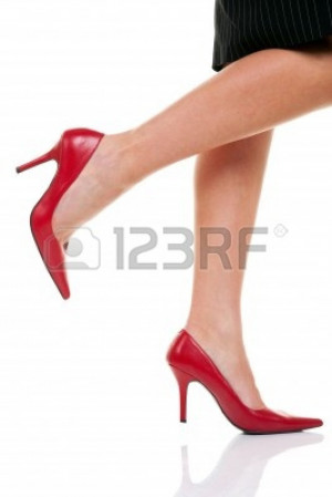 cute red high heel shoes