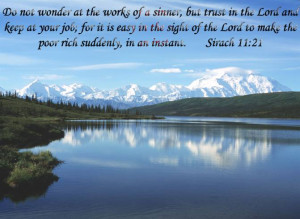 ... Of A Sinner, But Trust In The Lord And Keep At Your Job - Bible Quote