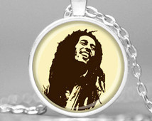 BOB MARLEY NECKLACE Bob Marley Pend ant Bob Marley Jewelry Bob Marley ...