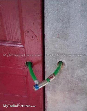 Funny Door Lock India Jugaad