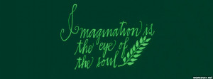 Imagination Is The Eye Of The Soul Facebook Cover