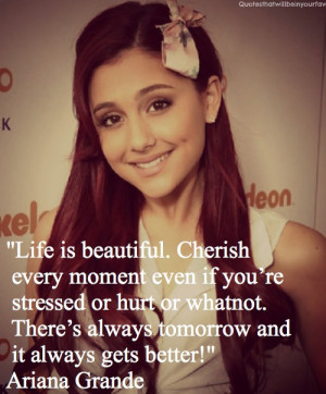 Life is beautiful. Cherish every moment even if you’re stressed or ...