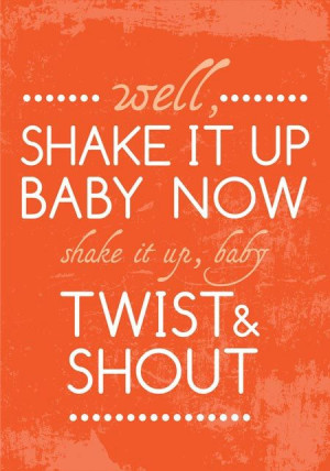 The Beatles Poster Music TWIST & SHOUT Poster by PeanutoakPrint