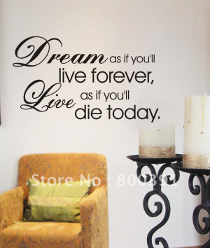 60*80cm Vinyl Quote wall stickers ,waiting room decorative quote ...