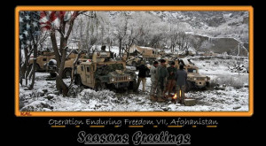 Operation Enduring Freedom Afgahanistan wilderness holiday greetings