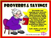PROVERBS & SAYINGS