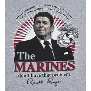 President Ronald Reagan Marines Quote T-Shirt | Sgt Grit - Marine ...