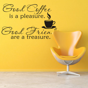 excellent quality 2015 Good Coffee Cups Kitchen Wall Sticker Quotes ...