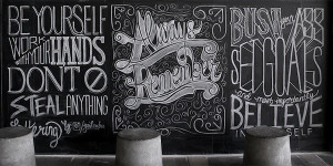 Beautifully Lettered Inspirational Quotes Created On A Chalkboard