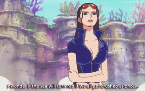 robin one piece franky ~gif chopper nami brook usopp Nico Robin