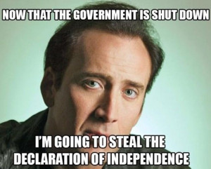 Government shut down - lmaoo!