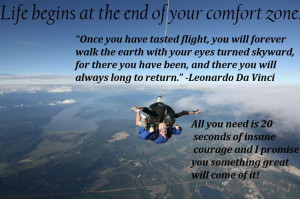 photo of me skydiving with some of my favorite quotes about skydiving ...