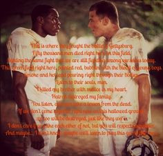 Remember the Titans. One of my favorite movies of all time! More