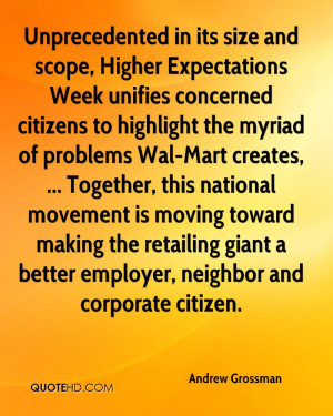 ... the retailing giant a better employer, neighbor and corporate citizen