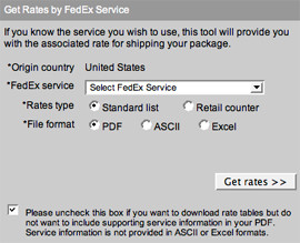 Obtain a rate quote and determine the expected delivery date and time ...