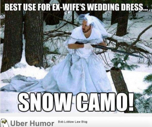 Snow Camo Wedding Dresses