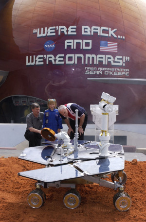 When NASA's Spirit rover landed on the red planet on Jan. 3, 2004 ...