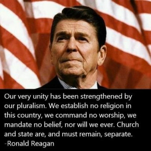 Our very unity has been strengthened by our pluralism. We establish no ...
