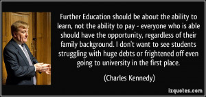 Further Education should be about the ability to learn, not the ...