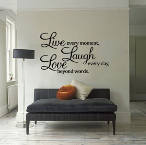 Love Wall Quote Vinyl Sticker Wall Decor Art Removable Mural Decal ...