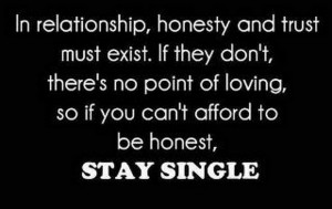 Relationship,Honesty and Trust Must Exist.If they Don’t There’s No ...