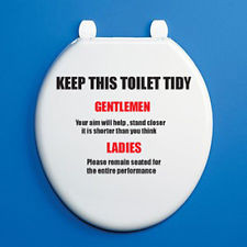 If You Sprinkle... toilet wall seat decal graphics sticker Bathroom ...