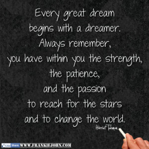 Harriet Tubman Quotes Every Great Dream 35849 just feel free and have ...