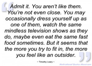 admit it timothy leary
