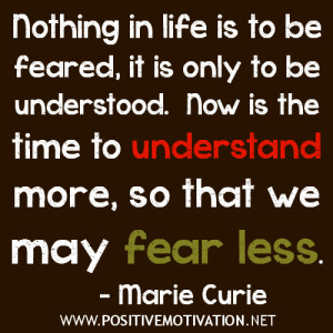 Motivational quote - Fearless