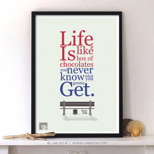 ... Forrest Gump Inspirational Typography Quotes modern-prints-and-posters