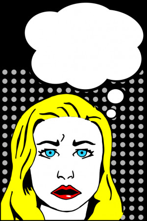 Worried Woman by realistschuckle - A pop-art, Lichtenstein-styled ...
