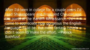 Top Quotes About Harlem Renaissance