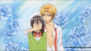 Takumi Usui - covers Misaki's mouth after the latter decided she will ...