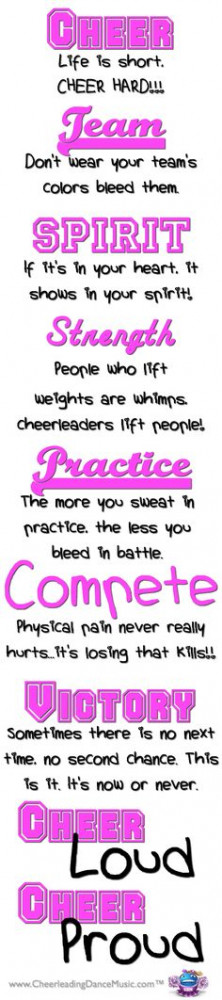 Cheerleading ♥ Cheer Loud ~ Cheer Proud! More