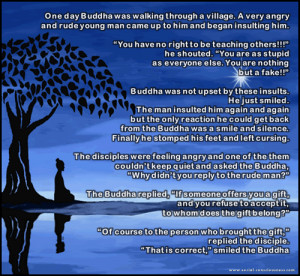 Short Story on anger and gift by Gautam Buddha