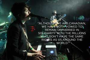 Musicians Tegan and Sara Quin made a statement on marriage equality ...
