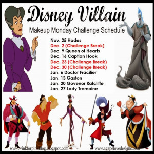 Do miss out on the next Villain. Here is our updated schedule.