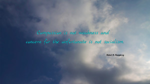Compassion is not weakness... quote wallpaper