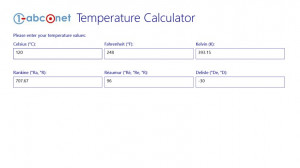 abc.net Temperature Calculator