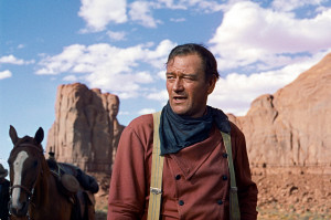 John Wayne is out for blood in The Searchers.